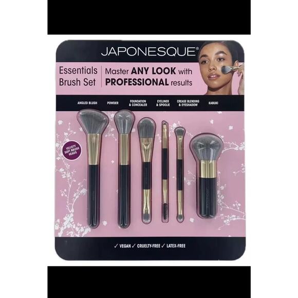 Japonesque 6 Piece Essentials Make Up Brush Set - New Sealed - Picture 1 of 2